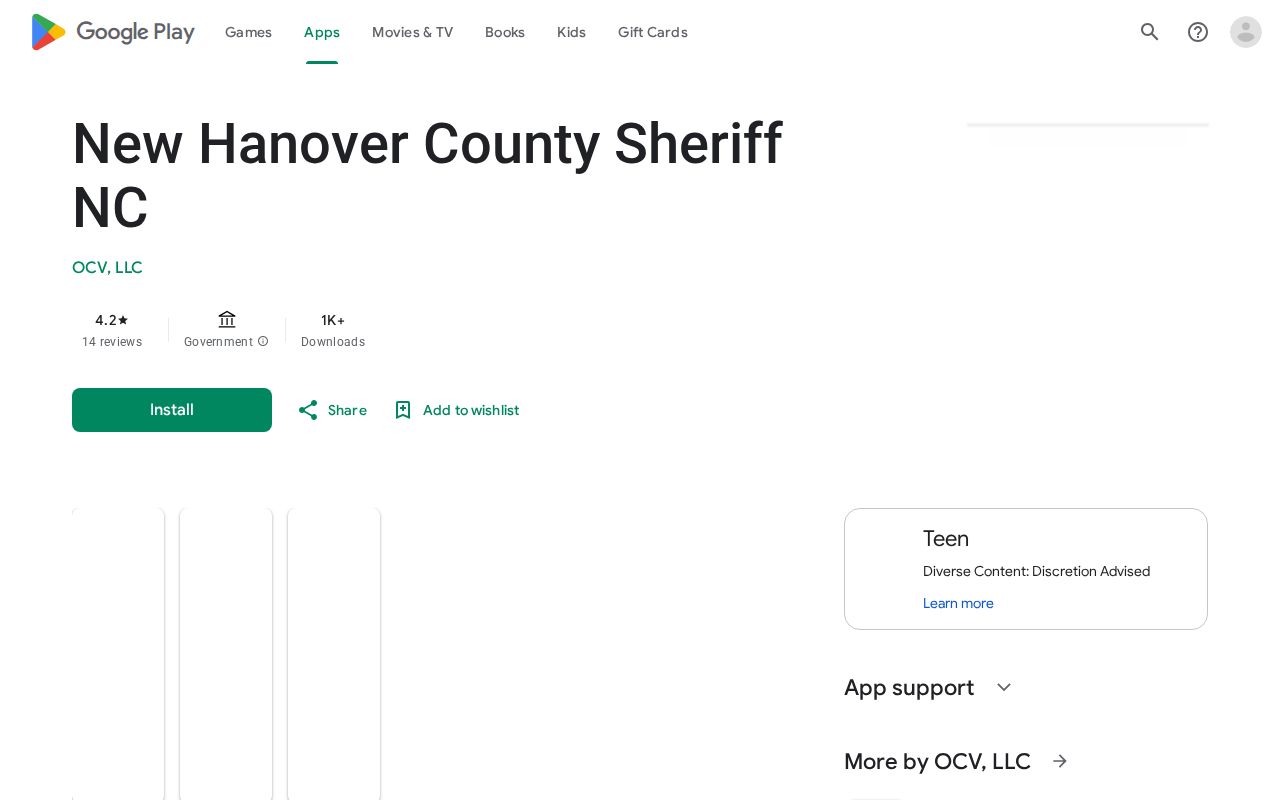 New Hanover County Sheriff arrest information app listing